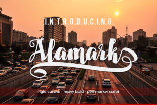 Alamark: A Bold Cursive That Commands Attention