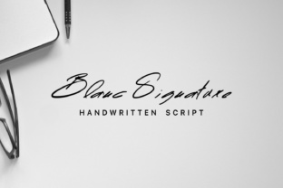Blanc and Blanc Signature: A Hand-Drawn Script Font for Logo Signatures