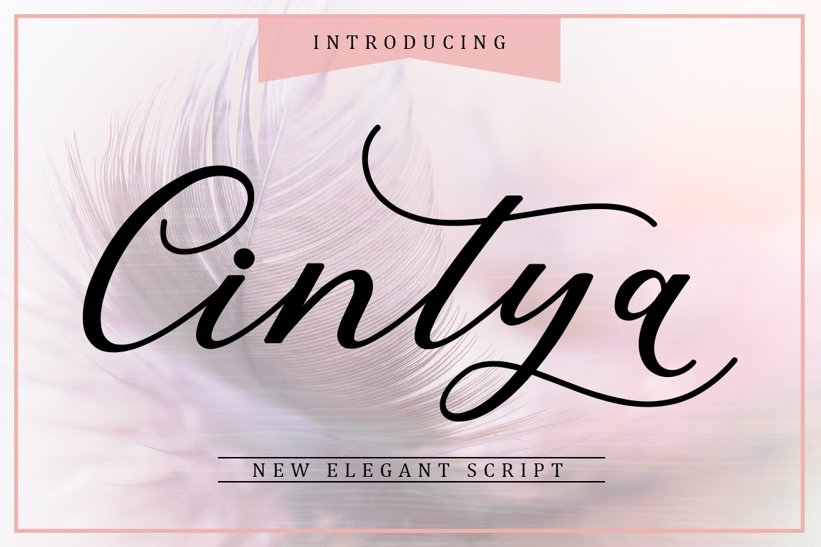 Cintya: A Modern Script Font for Creative Expression