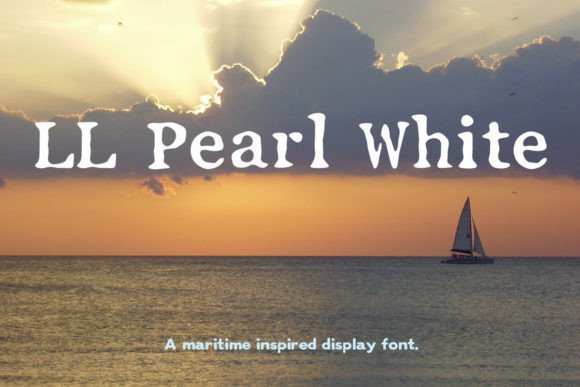 LL Pearl White: A Grunge-Inspired Typewriter Font for Creative Kickstarts