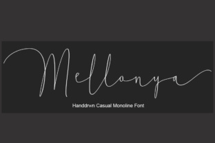 Mellonya: A Modern Calligraphy Font for Creative Expression