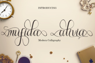 Mufida Aivia: A Graceful Hand-Lettered Calligraphy Font