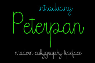Peterpan: A Handwritten Font with Eccentric Charm