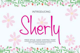 Sherly: A Versatile Handwritten Font for Creative Projects